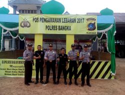 BERI RASA AMAN JELANG LEBARAN, POLSEK BAKAM DIRIKAN POS PENGAMANAN