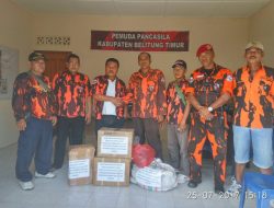 PEMUDA PANCASILA PK-PINANG BANTU KORBAN BANJIR PULAU BELITUNG ” PERALATAN SEKOLAH”