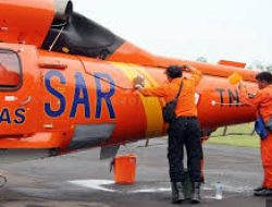 BPBD BABEL Perkuat Helikopter Untuk Distribusi Logistik Banjir Beltim