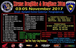 Ikuti Drag Bike dan Drag Race Xtreme Otomotif Club