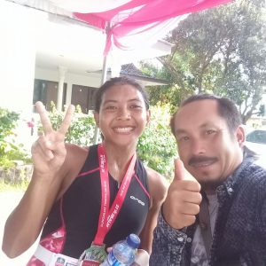 Asihta Sabet Juara 1 Sungailiat-Triathlon 2018