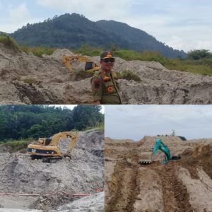 Satpol PP Babel Sita Dokumen dan Kunci PC Yang Beroperasi Di Kaki Bukit Mangkol