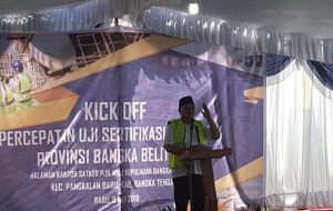Gubernur Erzaldi Dukung Percepatan Sertifikasi Tenaga Kerja Kontsruksi
