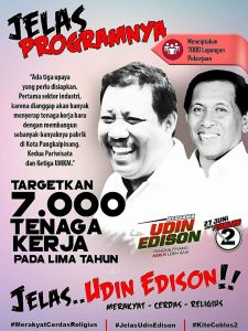 Ciptakan 7000 Lapangan perkerjaan, Program Udin-Edison Dinantikan Oleh Masyarakat