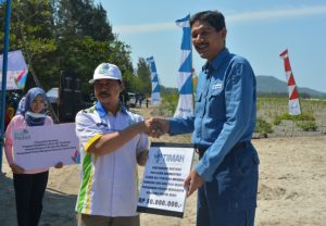 Lepas 500 Kepiting Di Pantai Rebo