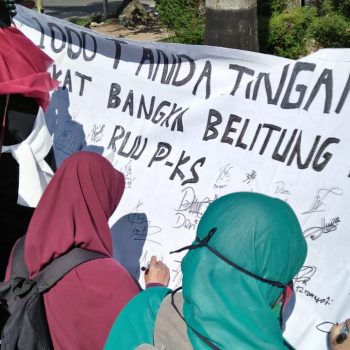 Aksi Tolak RUU P-KS, Aliansi Perempuan Babel Dorong Petisi