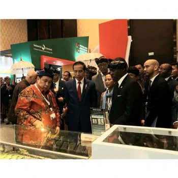 Presiden Jokowi Kunjungi Booth Mind Id Disambut Dirut PT Timah