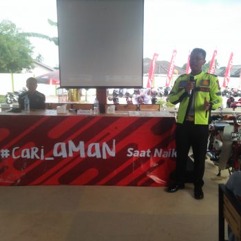 Kasatlantas Polres Pangkalpinang, Sosialisasikan Penggunaan Helm
