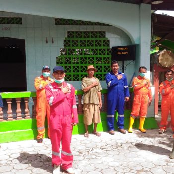 Tim ERG PT Timah Gencar Semprot Disinfektan Cegah Penyebaran Covid 19