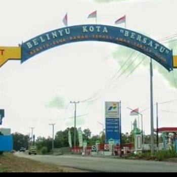 CSR PT Timah Berikan Anggaran Juga Gagasan Renovasi Gerbang Belinyu Bersatu, Camat Dorong Sinergitas Semua Stakeholder
