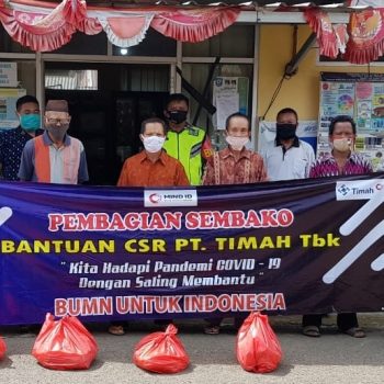 Beras Paket Sembako Covid 19 PT Timah Produksi Petani Lokal