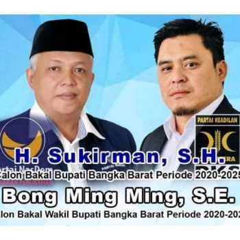 Sukirman – Bong Ming Ming, Resmi Maju Pilkada Babar