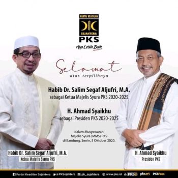 Kepengurusan DPP PKS Baru, Salim Segaf Ketua Majelis Syura, Ahmad Syaikhu Presiden PKS