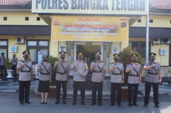 Kapolres Bateng pimpin Sertijab 4 PJU Polres Bateng