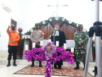 Malam Natal Kapolres Bangka Tinjau Langsung 3 Gereja di Sungailiat