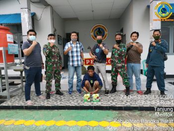 Tim F1QR Lanal Babel amankan penumpang bawa 2 Kg Sabu
