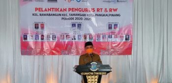 Ini Harapan Walikota Saat Hadiri Pelantikan RT RW Rawa Bangun