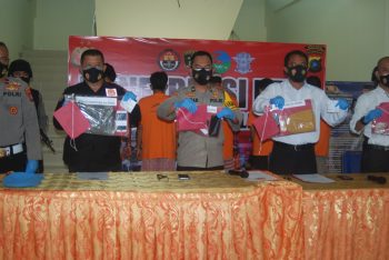 Satres Narkoba Polres Pangkapinang Gelar Konferensi Pers Pengungkapan Penyalahgunaan Narkoba di Awal Tahun 2021