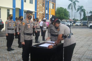 Kapolres Pangkalpinang pimpin Sertijab Pejabat Polres Pangkalpinang