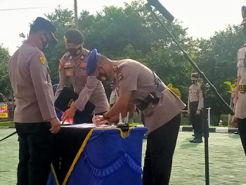 Kapolres Bangka Pimpin Sertijab kabag Ops Polres Bangka