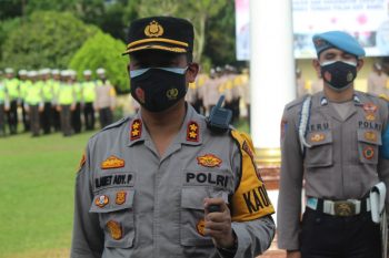 Kapolres Bateng Pimpin Apel Kesiapan Bhabinkamtibmas dan Tenaga Kesehatan