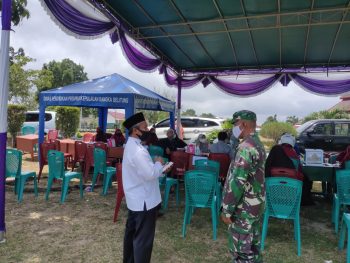 Danramil 06/ Sungailiat Memantau Langsung Pelaksanaan Prokes di Ponpes IC