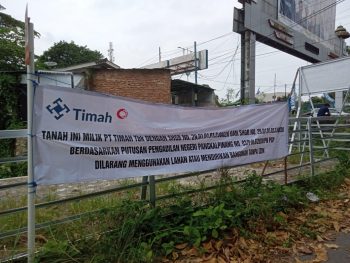 Amankan Aset,  PT Timah Pagar Kawasan Pujako