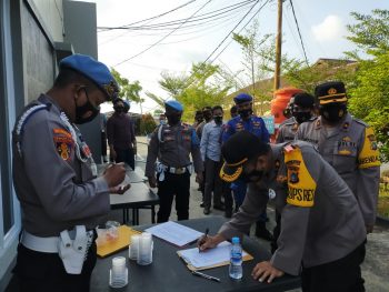 229 Personil Polres Babar Lakukan Tes Urine