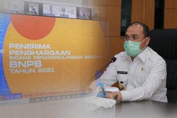 Koordinasi Bencana Terbaik, Pemprov Babel Terima Penghargaan