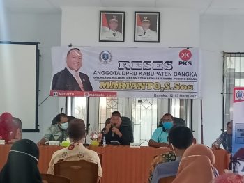 Marianto Anggota DPRD Kabupaten Bangka Dari PKS, Serap Aspirasi Masyarakat Kec.Puding Besar.