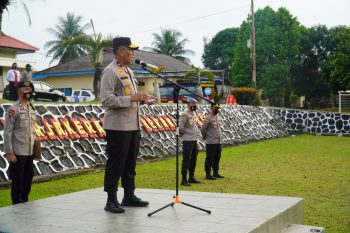 Pimpin Apel Pagi di Polres Bangka Ini Pesan Wakapolda Babel