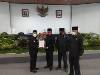 Rapat Paripurna Rekomendasi DPRD Terhadap LKPJ Bupati TA 2020, Sekaligus penyampaian Raperda dan Hasil Reses