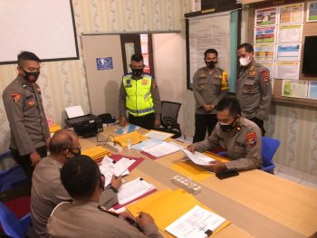 Polres Babar Menerima Kunjungan Tim Pengawas Ops Keselamatan Menumbing 2021 