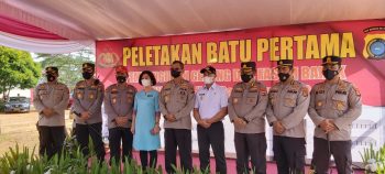 Kapolres Bangka Menghadiri Kegiatan Peletakan Batu Pertama pembangunan Gedung dan Fasum SPN Polda Kep.Babel Type 460