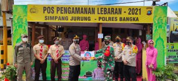 Kapolres Bangka Cek Pospam OPS Ketupat Menumbing 2021