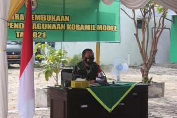 Danrem 045/Gaya membuka Penyelengaraan Pendayagunaan Koramil Model.