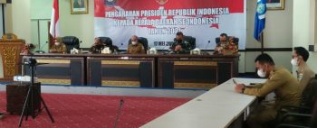 Walikota Pangkalpinang Bersama Forkopimda Ikuti Arahan Presiden Joko Widodo