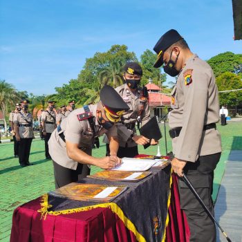Kapolres Bangka Pimpin Sertijab Waka Polres dan PJU Lainnya