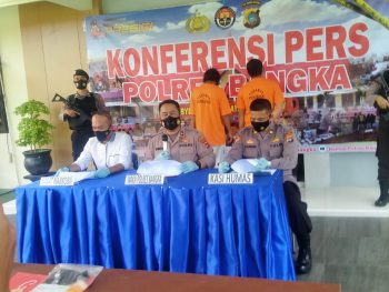 Satres Narkoba Polres Bangka Amankan Dua Pengedar Sabu di Belinyu