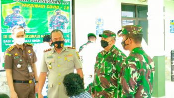 Kodim 0431/Bangka Barat Gelar Serbuan Vaksinasi Massal