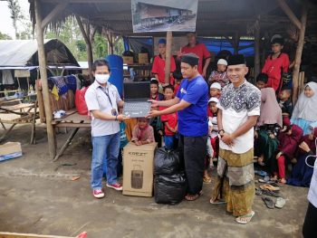 PT Timah Salurkan Bantuan Untuk Pondok Pesantren Tahfiz Al qura’an Pengkalen Batu Yang Terbakar