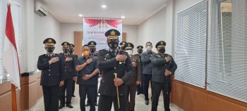 Bersama Forkopimda Kapolres Babar  Ikuti Upacara Hari Bhayangkara Ke-75 Secara Virtual