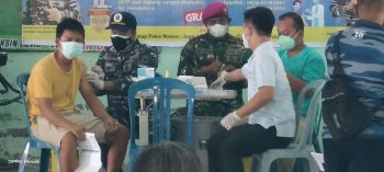 370 Masyarakat Tervaksin Oleh Lanal Babel  