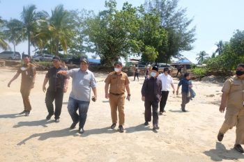 Komisi III DPRD Babel dan Dinas PUPR Tinjau Rencana Pembangunan Talud di Kecamatan Tempilang