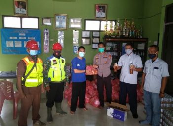 PT Timah Tbk Salurkan Ratusan Vitamin kepada Pasien Covid-19 di Delas dan Bencah
