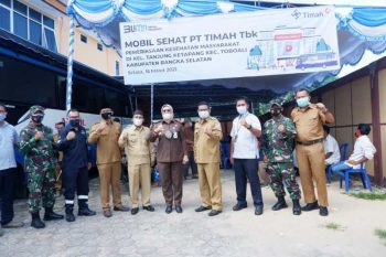 Mobil Sehat PT Timah Layani Pengobatan Gratis Warga Basel