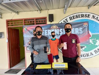 Polres Bangka Barat Laksanakan Konferensi Pers pengungkapan Kasus Narkotika 