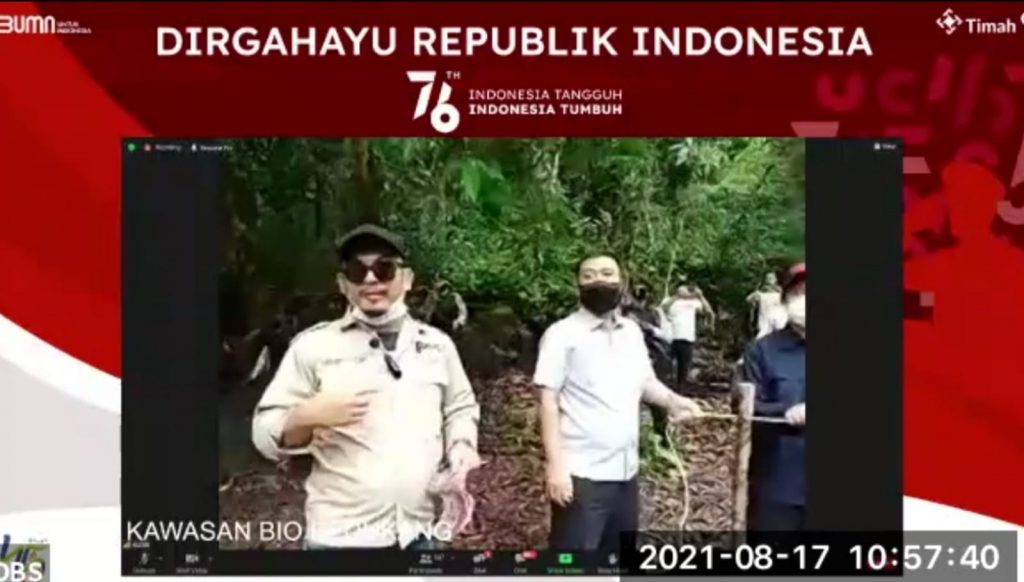 PT Timah Tbk, Bersama Alobi dan BKSDA Sumsel Merdekakan Satwa di Hari Kemerdekaan