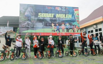 SOBAT MOLEN Gowes Gunakan Sepeda PGK, Produk Lokal Ikon Pangkalpinang