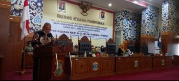 Wawako Pangkalpinang Ikuti Rapat Paripurna Kedua Masa Persidangan Kesatu Tentang Raperda APBD dan Nota Keuangan 2021